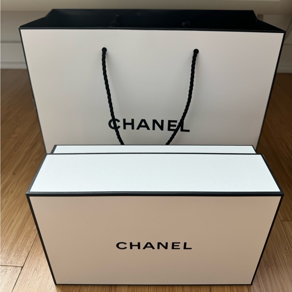 Chanel Beauty shopping bag and box